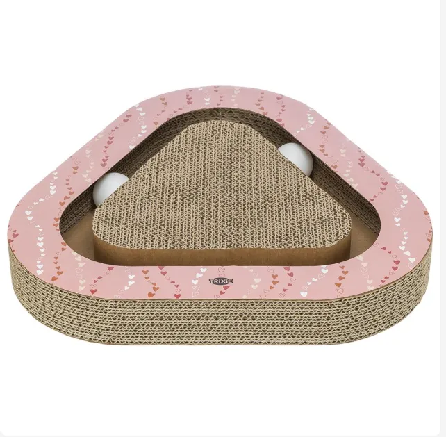 ARRANHADOR CARTAO "VALENTINE" C/BOLAS 36x5x36/36CM (SALMAO)