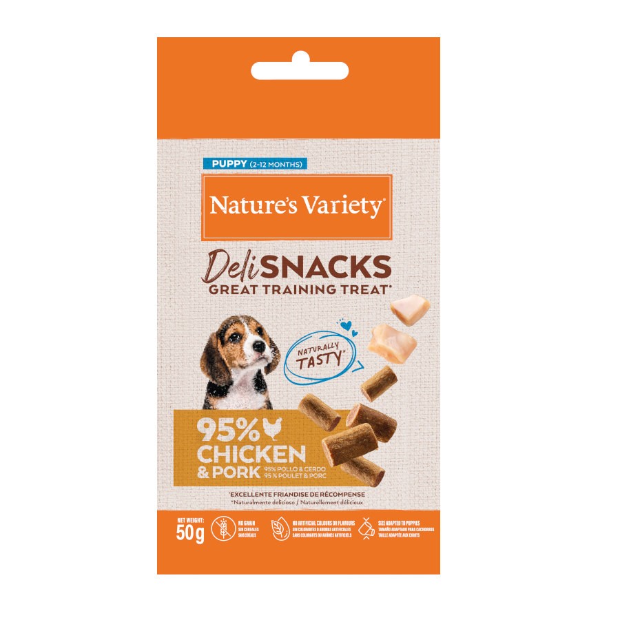 Nature's Variety Dog Deli Snacks Puppy Chicken para Cão 50 g