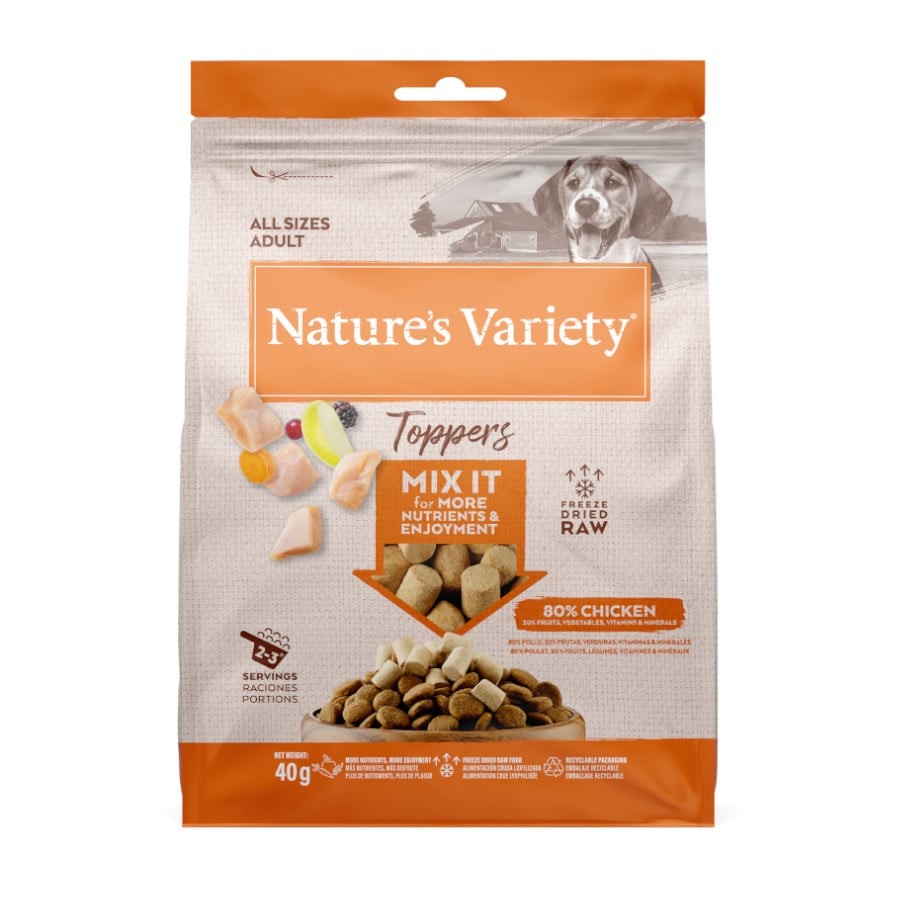 [10013273] NV DOG FD TOPPERS CHICKEN 40 GR