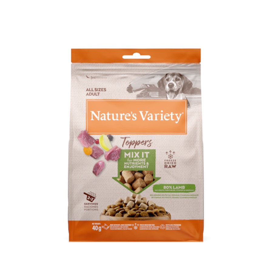 Nature's Variety Dog Fd Toppers Lamb Alimento Húmido para Cão 40 g