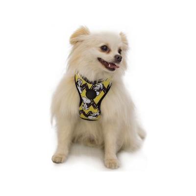 Colete Peitoral Snoopy (Amarelo/C. B.) -l Acessório de Passeio para Cão