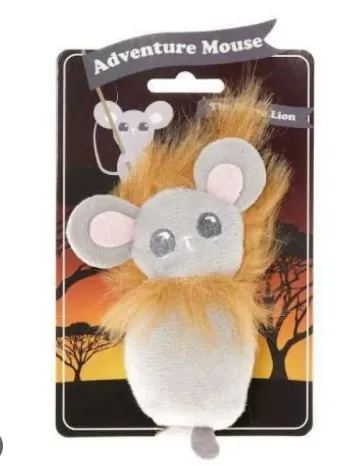 Brinquedo Gato Adventure Mouse The Brave Lion 15 × 10 × 2 5 cm