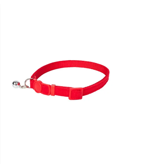 COLEIRA GATO C GUIZO 10MMX20 30CM VERMELHO