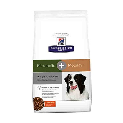 Hill's Prescription Diet Metabolic + Mobility Controlo de Peso alimento seco para cão com Frango — Embalagem de 12 kg