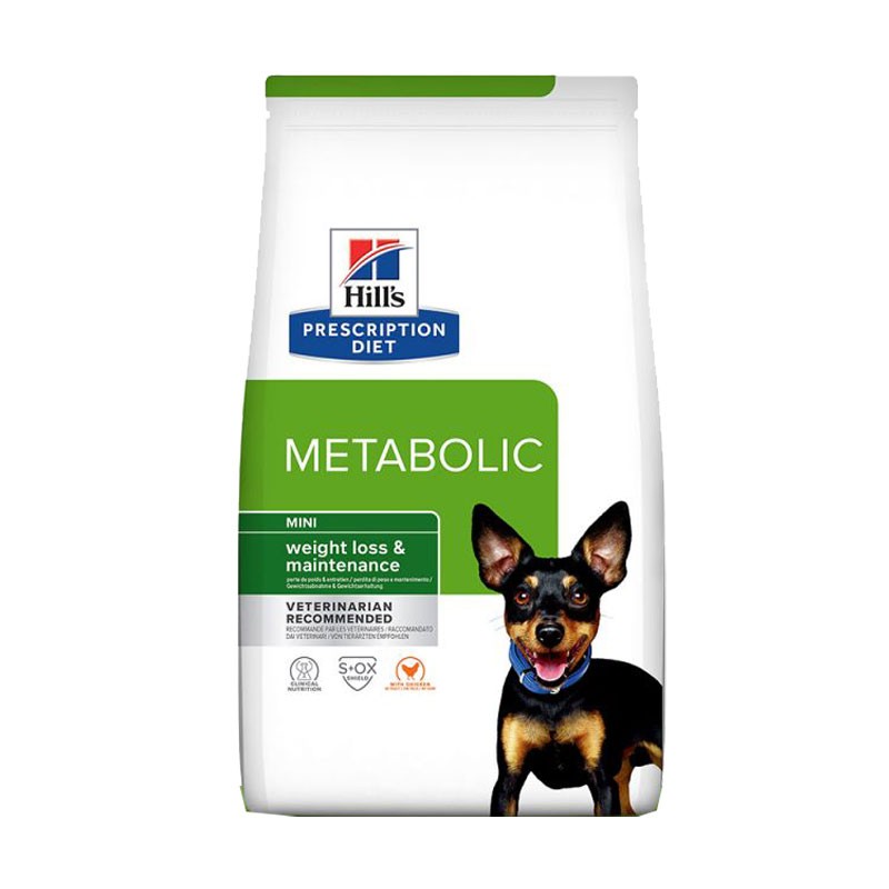 Hill's Prescription Diet Metabolic Controlo de Peso Ração Seca para cão mini com Frango 1 kg