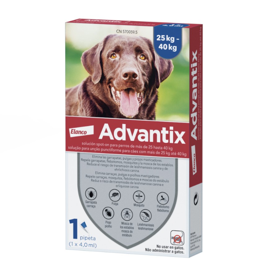[10012414] ADVANTIX  MONOPIPETA  « +25 » 400 CAO