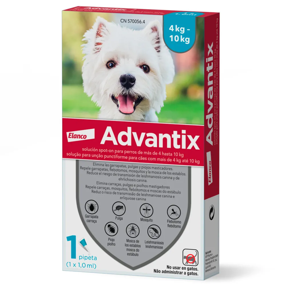 Advantix « 4 / 10 »» 100 Cão Antiparasitário