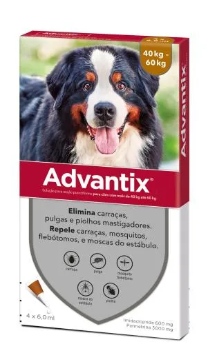 Advantix « 40 / 60 »» 600 Cão Antiparasitário