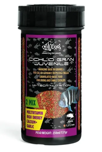 Alimento Peixes Haquoss Cichlid Gran Juvenile 250 ml 120 g