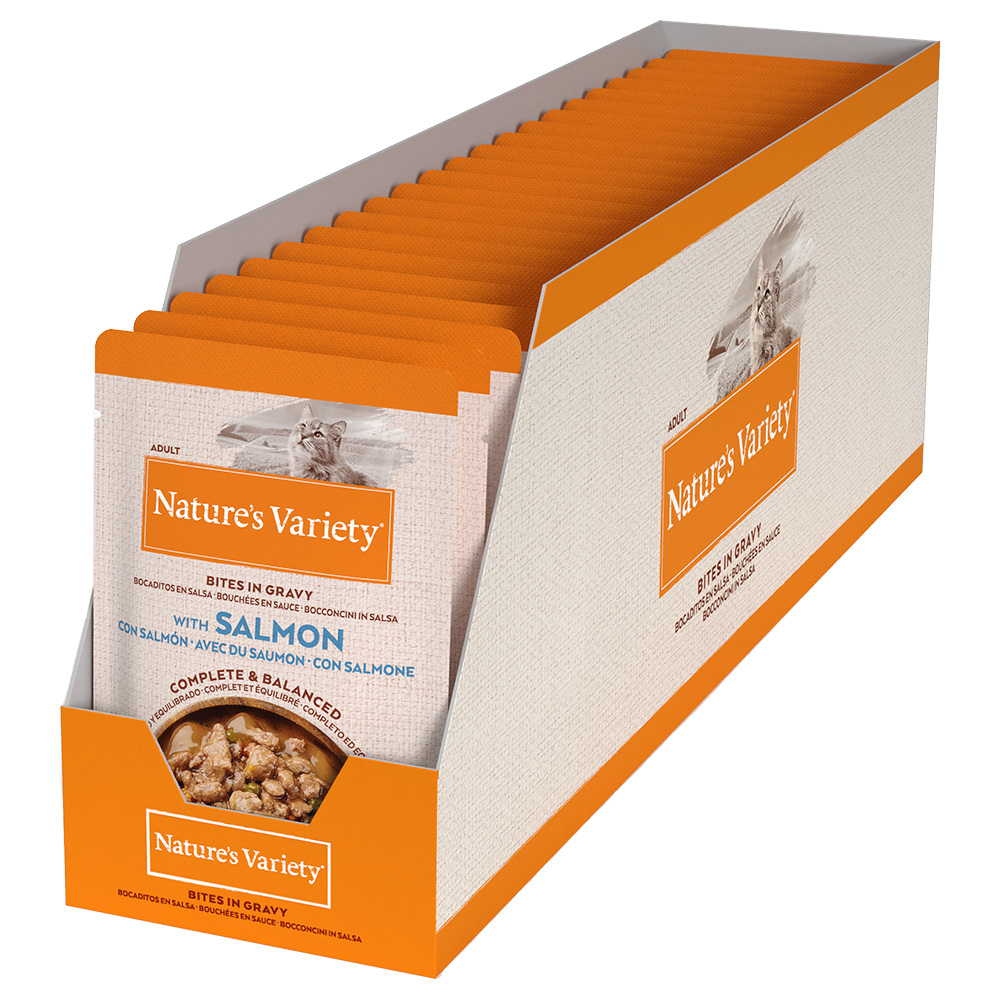 Nature's Variety Cat Wet Original Ped em Molho Salmao Alimento Húmido para Gato 85 g