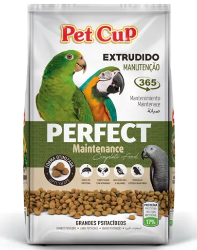 Pet Cup - Alimento Perfect Maintenance para papagaios - Quantidade : 10 kg