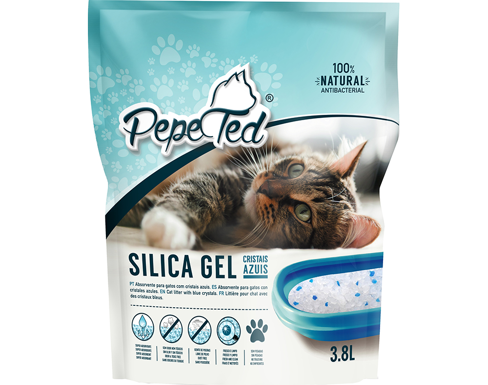 Silica Gel Pepe Ted Areia para Gato