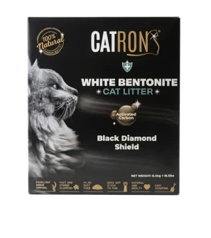 Catron Grey Control Areia Aglomerante para Gatos com Carvão Ativado 10 L