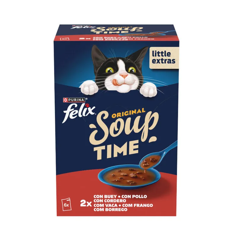 Felix Soup Gig Mv Farm Slcn Snack para Gato 48 g