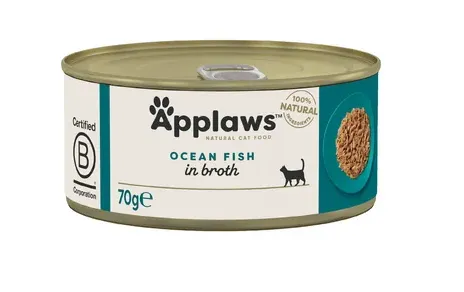 Applaws Cat Tin Ocean Fish Alimento Húmido para Gato 70 g