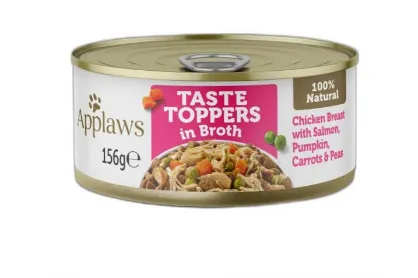 Applaws Dog Tin Chicken with Salmon & Veg in Broth Alimento Húmido para Cão 156 g