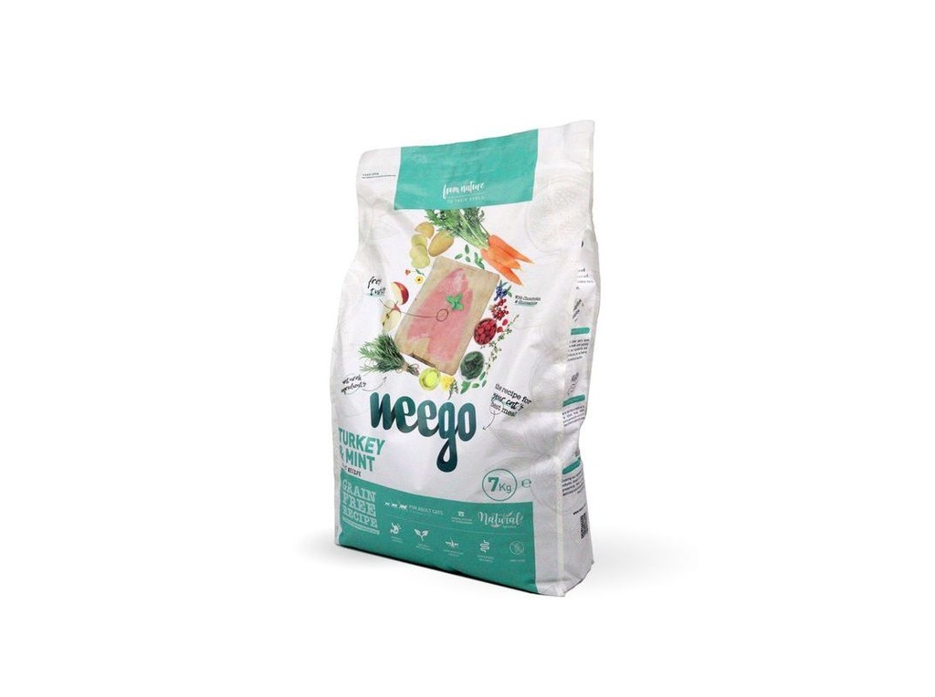 Weego Ração Seca para Gato Peru e Hortelã 1,5 kg