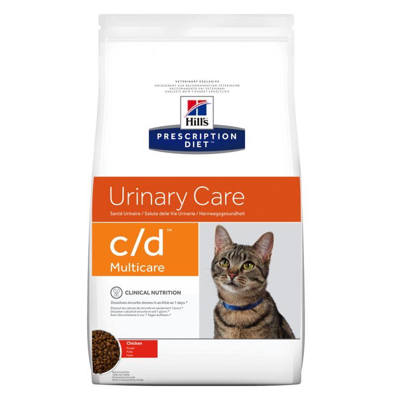 Hill's Prescription Diet com d Multicare Cuidado Urinário alimento seco para gato com Frango — Embalagem de 1,5 kg