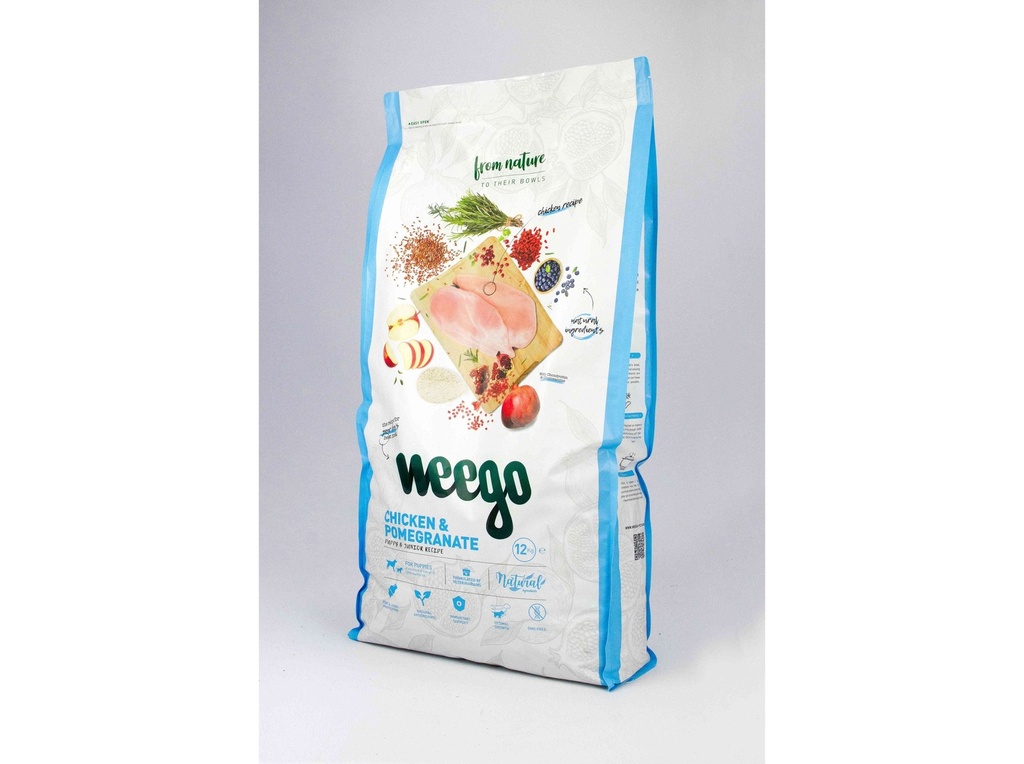 Weego Ração Seca para Cão Frango e Romã 12 kg