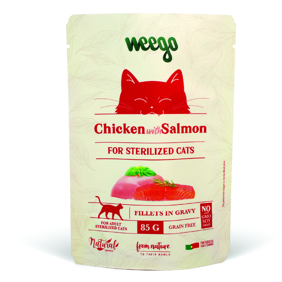 [WWCF02] Weego Wet Cat Food Salmon For Sterilized Cats 85g