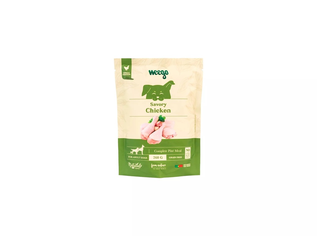 Weego Alimento Húmido para Cão Saboroso Frango 260 g