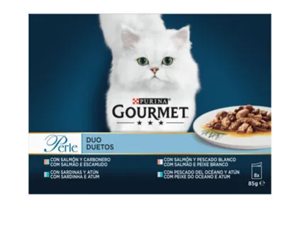 Gato Húmido GOURMET PERLE MSC Duetos do Mar MV 8x85g