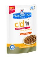 [607560] Hill's Prescription Diet c/d Multicare Stress Cuidado Urinário alimento húmido para gato com frango - Saqueta de 85g