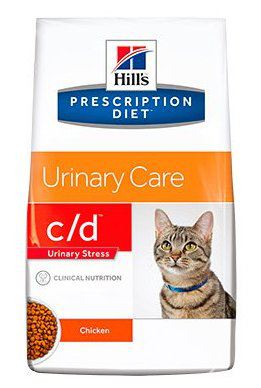 Hill's Prescription Diet c/d Multicare Stress Cuidado Urinário alimento seco para gato com frango - Embalagem de 1,5kg