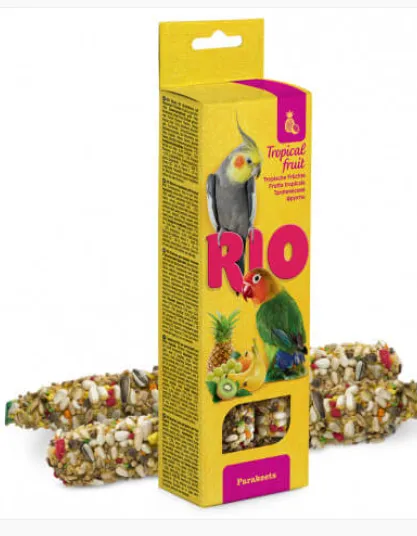 Rio — stick frute troipucal para caturras 2 × 75 g Alimento para Aves