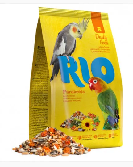 Rio Alimento para caturras Manutenção para Aves 1 kg