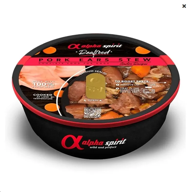 Dog Cans As Real Food Pork Ears 280 gr