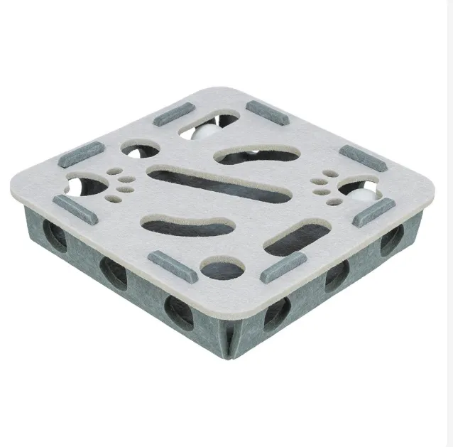 [TX41349] JOGO "WHOLE'N'ROLL BOX" P/ GATOS - 30x7,5 CM (CINZA)