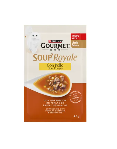 Gourmet® Soup Frango Alimento Húmido para Gato 45 g