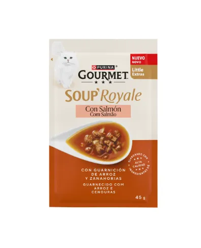 Gourmet® Soup Salmão Alimento Húmido para Gato 45 g