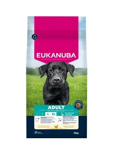 Eukanuba Dog Adult Large Breed Chicken Ração Seca para Cão 15 kg