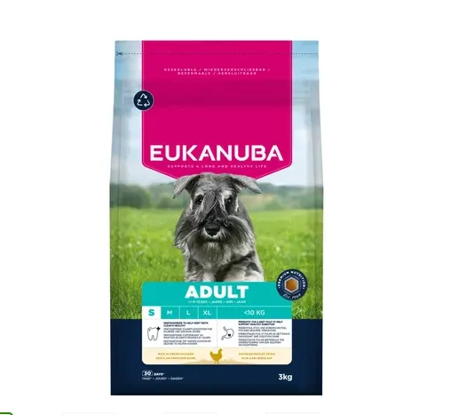 Eukanuba Dog Adult Small Breed Chickin Ração Seca para Cão 3 kg