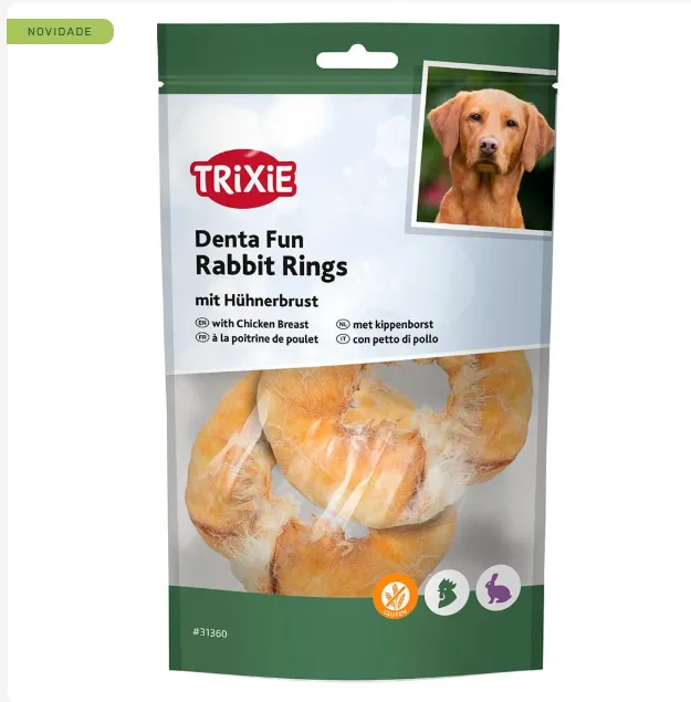 DENTAFUN - DONUTS DE COELHO C/ PEITO DE FRANGO ø9,5CM/100 GR