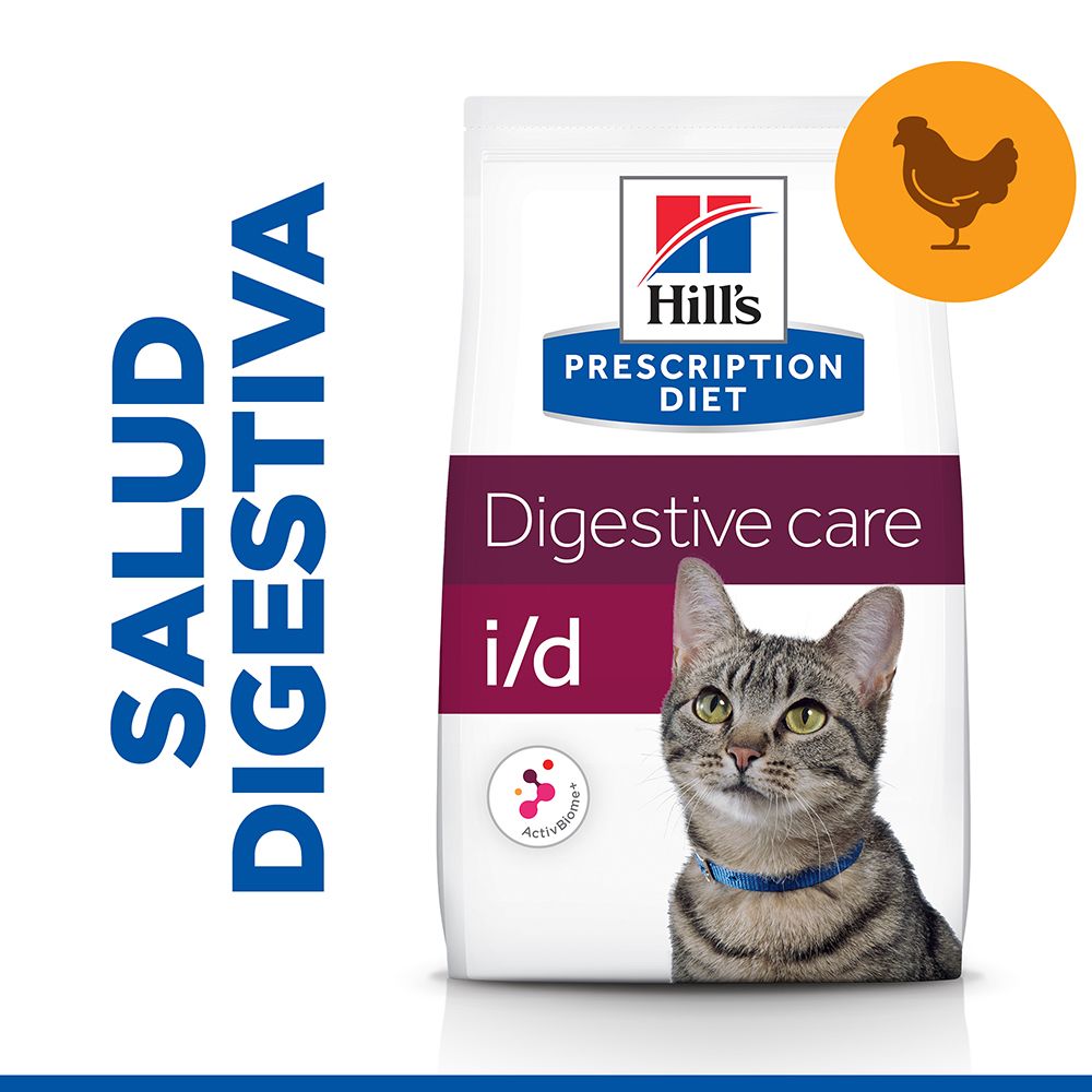 [605883] Hill's Prescription Diet i/d Cuidado Digestivo alimento seco para gato com frango - Embalagem de 1,5kg