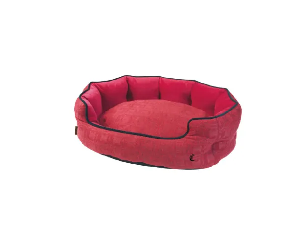 Cama Oval Will Vermelho 85x60x22 cm