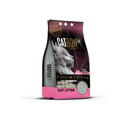 Catron Areia Aglomerante de Bentonite Baby Powder para Gato 10 l