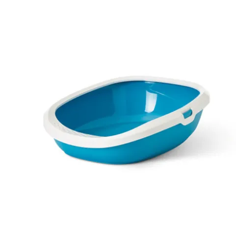 [A2016-0WTB] Savic Gizmo Large WC Aberto para Gato Twilight Blue 52 × 39,5 × 15 cm