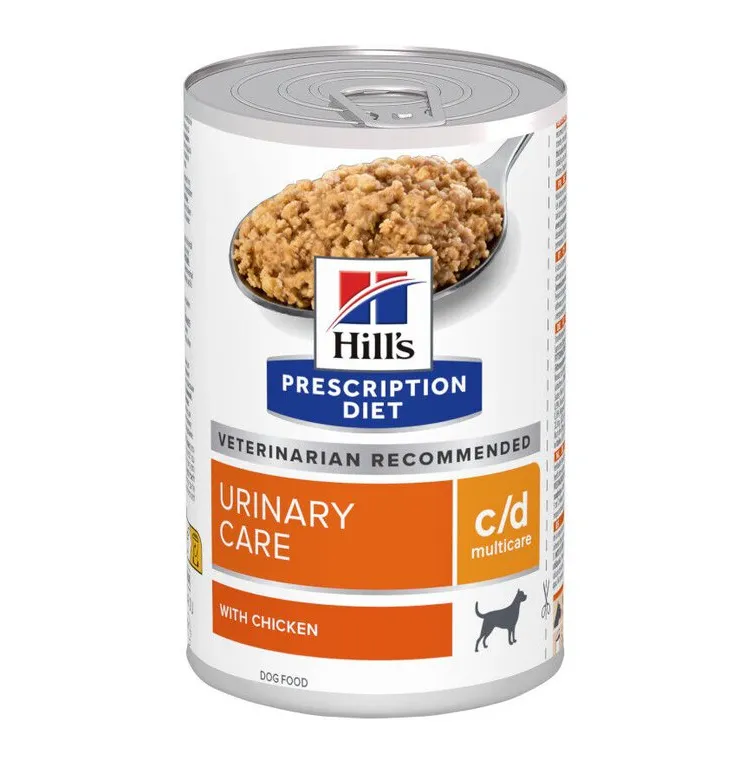[607449] Hill's Prescription Diet c/d Multicare Cuidado Urinário alimento húmido para cão com frango - Lata de 370g