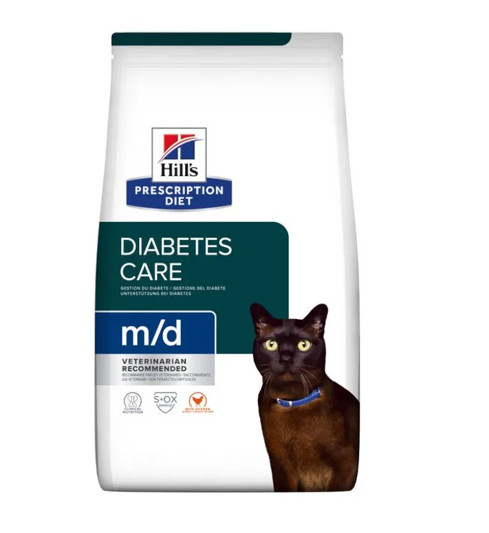 Hill's Prescription Diet m/d Diabetes Care Ração Seca para Gato com Frango 1,5 kg