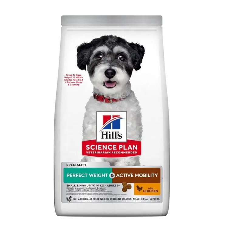 Hill's Science Plan Perfect Weight + Active Mobility Ração Seca para Cão Pequeno/Mini com Frango 6 kg