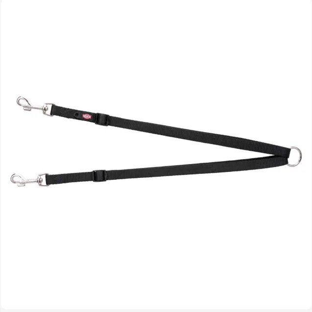 [TX1982] TERMINAL DUPLO EM PELE "BASIC" 30 CM / 13 MM (PRETO)  »
