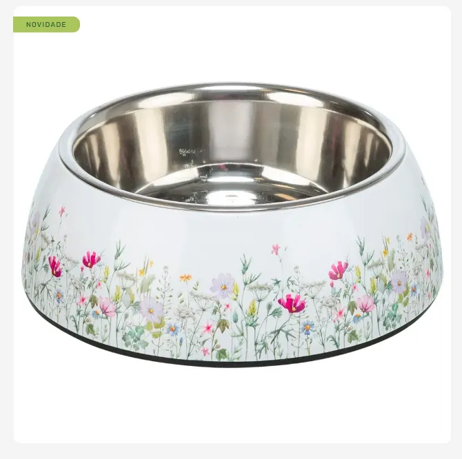 [TX25311] GAMELA INOX/ABS C/ DESIGN FLORAL 0,45 LT / ø 18 CM