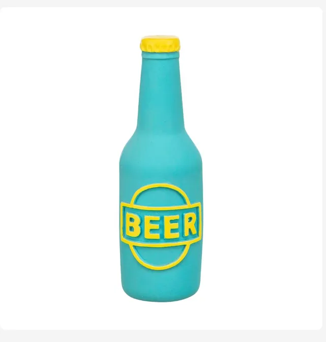 [TX36213A] GARRAFA DE CERVEJA EM LATEX - 12,5 CM (AZUL)