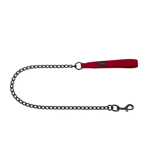 trela metalica gun c pega nylon 4mm 25mm 60cm vermelho