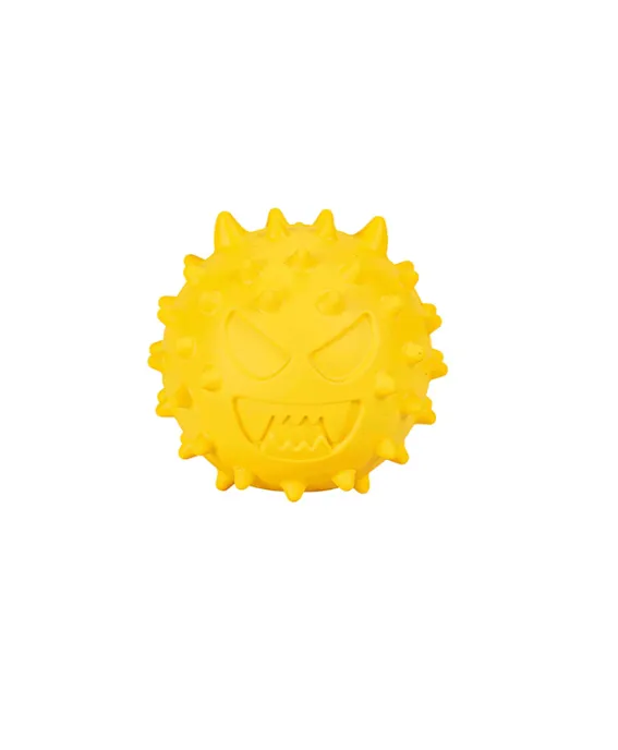[F040620108] brinquedo borracha p snacks emoji amarelo 6,1 cm