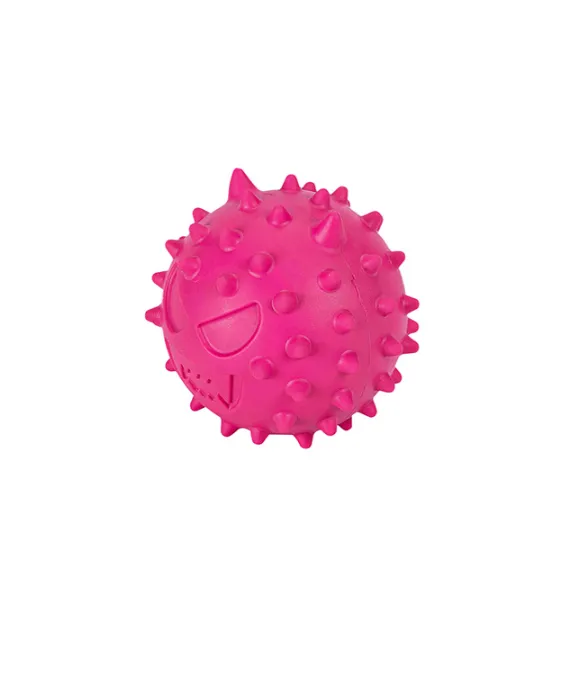 brinquedo borracha p snacks emoji fuxia 6,1 cm